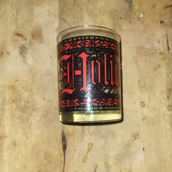 Vintage Houze Holiday Glass Tumblers 4 - Picture 3 of 4